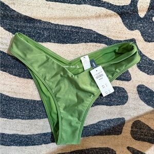 Abercrombie & Fitch Green High-Cut Bikini